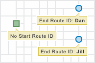 Input for one start location to many end locations